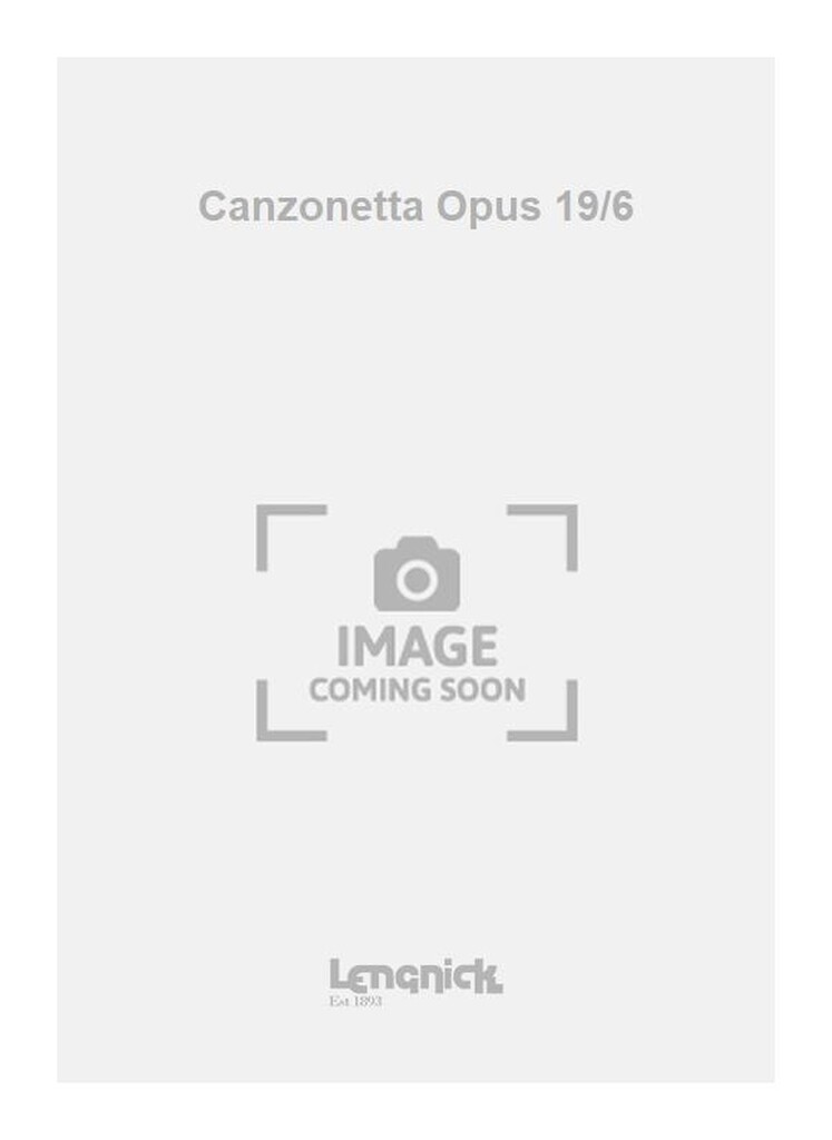 Canzonetta Opus 19/6